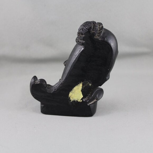 Vintage Coco Joe Figurine - Tiki Whale with Hat - Made with Lava - Picture 6 of 8